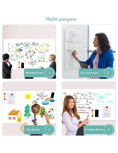 Papel de Pizarra Blanca Magnética Autoadhesiva Warasee 40x60 cm Papel de Pizarra Blanca Magnética Autoadhesiva Warasee 40x60 cm