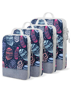 Set de 4 Cubos de Compresión YEEYAA para Equipaje 40.6x30.5cm