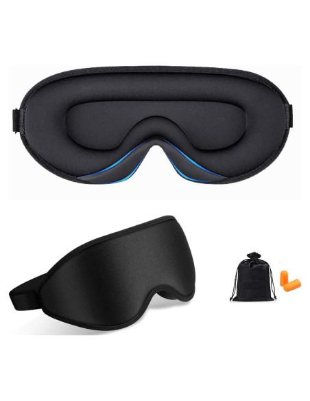 Máscara de Ojos 3D Little Agawama con Peso y Bolsa de Viaje Máscara de Ojos 3D Little Agawama con Peso y Bolsa de Viaje