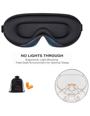 Máscara de Ojos 3D Little Agawama con Peso y Bolsa de Viaje