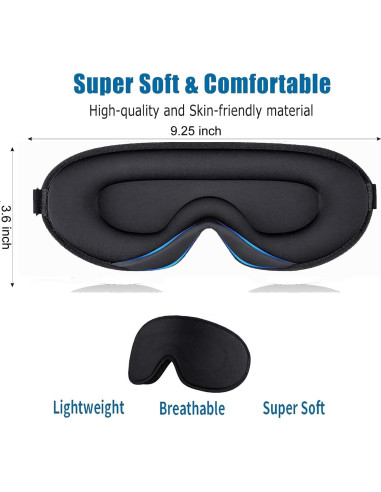 Máscara de Ojos 3D Little Agawama con Peso y Bolsa de Viaje