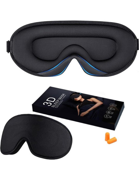 Máscara de Ojos 3D Little Agawama con Peso y Bolsa de Viaje Máscara de Ojos 3D Little Agawama con Peso y Bolsa de Viaje