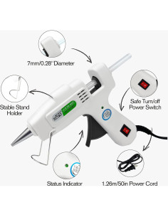 Kit de Pistola de Pegamento Caliente Krightlink 20W con 30 Barras 2