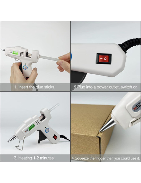 Kit de Pistola de Pegamento Caliente Krightlink 20W con 30 Barras