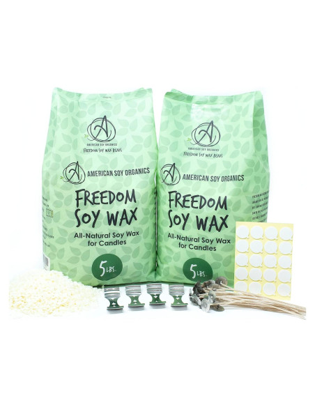 Kit de Velas de Soja American Soy Organics 4.54 kg Microondas