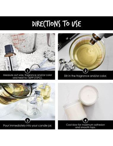 Kit de Velas de Soja American Soy Organics 4.54 kg Microondas