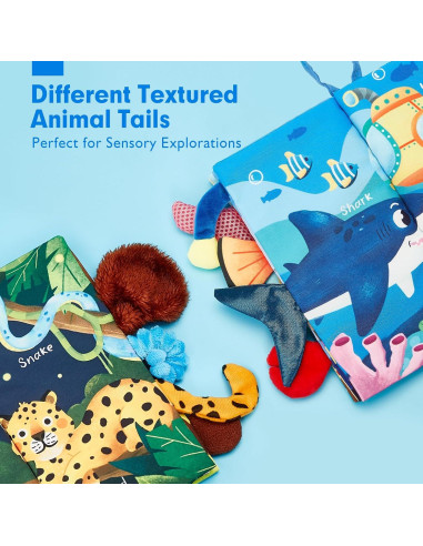 Libros Crinkle para Bebés Hahaland 0-3 Años - 2 Piezas