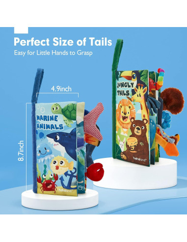 Libros Crinkle para Bebés Hahaland 0-3 Años - 2 Piezas