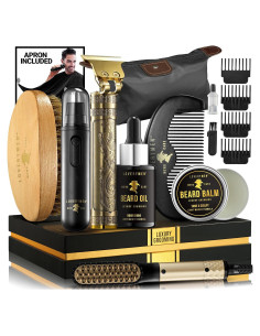 Kit de Cuidado de Barba Lovery 15 Piezas para Hombres