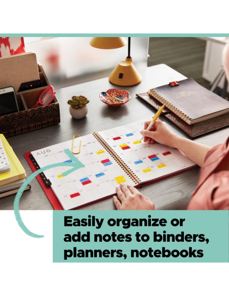 Banderas Post-it 60 Unidades Dispensador Portátil 2.39 cm