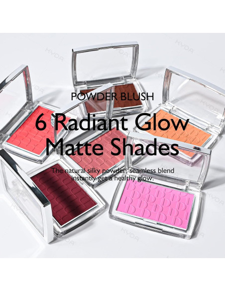 Rubor en Polvo KYDA Rosa 4.5g - Textura Ultra Fina y Mezclable