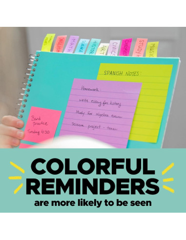 Banderas Post-it 60 Unidades Dispensador Portátil 2.39 cm