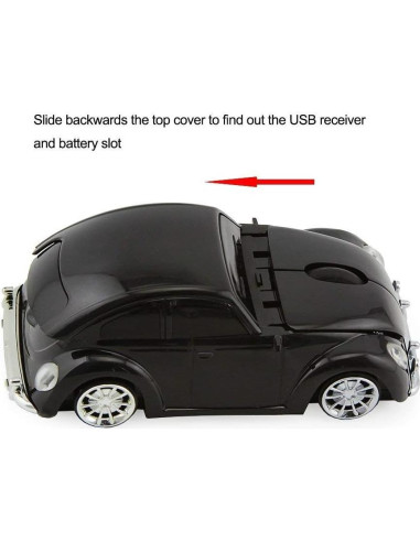 Ratón Inalámbrico Deportivo Aikchi AK1405A 1000DPI Negro