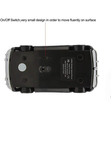 Ratón Inalámbrico Deportivo Aikchi AK1405A 1000DPI Negro