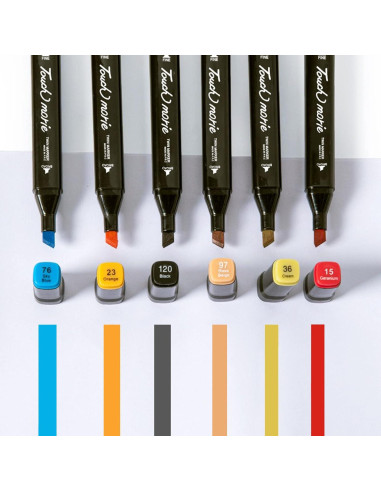 Juego de Marcadores Lavables Doble Punta WASYPLSFOI 60 Colores