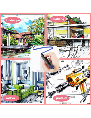 Juego de Marcadores Lavables Doble Punta WASYPLSFOI 60 Colores