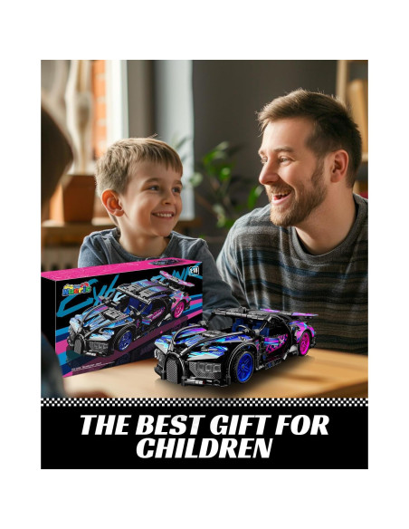 Modelo de Coche Super Deportivo Nueris 1:18 423 Piezas