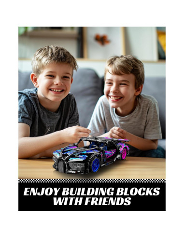 Modelo de Coche Super Deportivo Nueris 1:18 423 Piezas