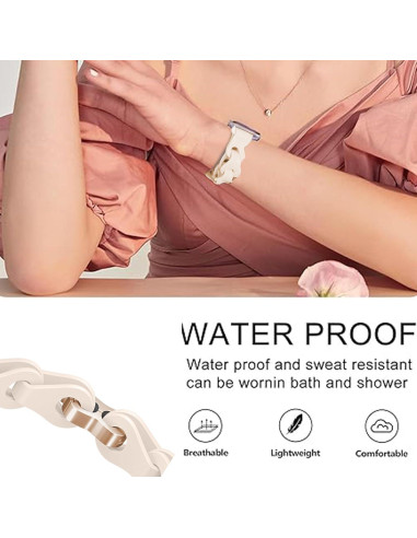 Correa de Silicona Elástica 22mm para Reloj Spade & Co Salud 4