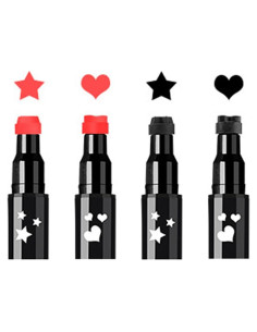 Juego de Sellos y Delineadores de Ojos Linble 4 PCs 2-en-1