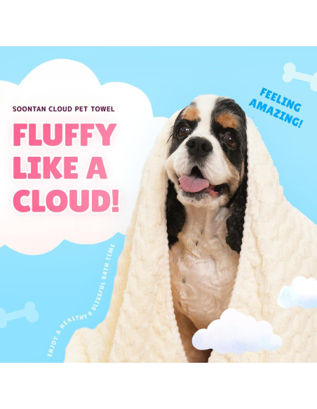 Juego de Toallas de Microfibra SOONTAN para Mascotas - 2 Tamaños