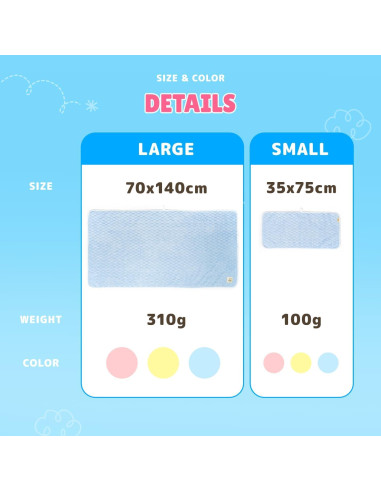 Juego de Toallas de Microfibra SOONTAN para Mascotas - 2 Tamaños