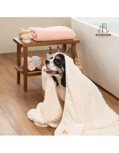 Juego de Toallas de Microfibra SOONTAN para Mascotas - 2 Tamaños