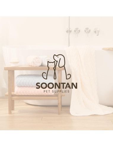 Juego de Toallas de Microfibra SOONTAN para Mascotas - 2 Tamaños