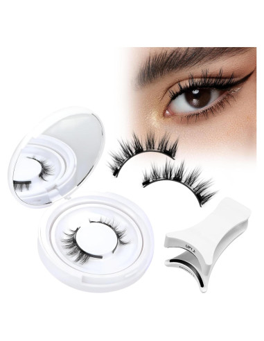 Pestañas Magnéticas KEWYASO 1 Par Reutilizables Sin Adhesivo