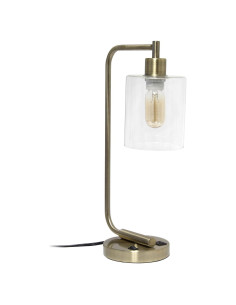 Lámpara de Escritorio Industrial Simple Designs LD1066-ABS USB