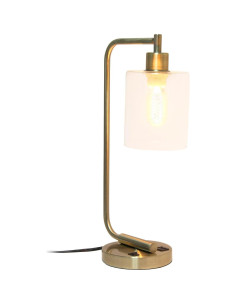 Lámpara de Escritorio Industrial Simple Designs LD1066-ABS USB 2