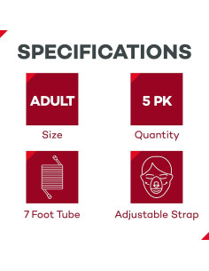 Mascarilla de Oxígeno No Rebreather Dealmed - Adulto, 5 Unidades 2