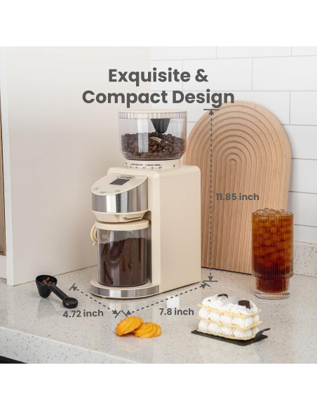 Molino de Café Eléctrico Gevi CGA0-WH0A1, 35 Configuraciones Molino de Café Eléctrico Gevi CGA0-WH0A1, 35 Configuraciones