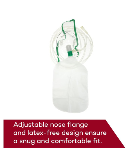 Mascarilla de Oxígeno No Rebreather Dealmed - Adulto, 5 Unidades