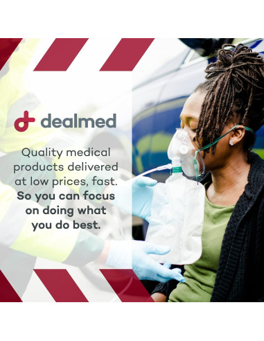 Mascarilla de Oxígeno No Rebreather Dealmed - Adulto, 5 Unidades