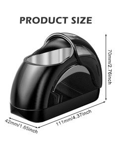 Cenicero de coche portátil Homfanseec con tapa - Negro 2