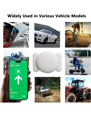 Mini Rastreador GPS Magnético Hongtop para Vehículos - Blanco