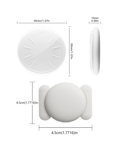 Mini Rastreador GPS Magnético Hongtop para Vehículos - Blanco