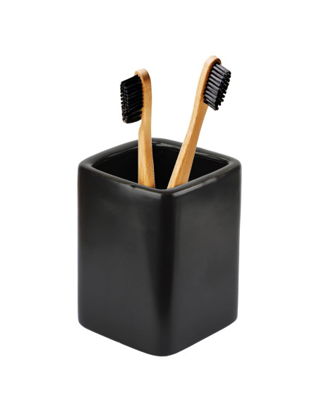 Soporte para Cepillos de Dientes Negro Louie Silna Cerámica