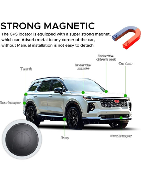 Mini Rastreador GPS Magnético Fegerman GF10 para Vehículos