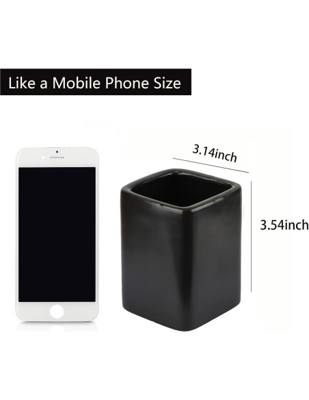 Soporte para Cepillos de Dientes Negro Louie Silna Cerámica