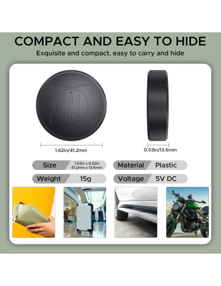 Mini Rastreador GPS Magnético Fegerman GF10 para Vehículos