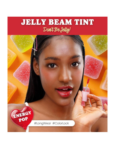 Tinte de Gel para Labios Coco Cosmetics - Explosión de Energía, 1.98 g