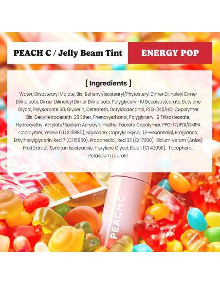 Tinte de Gel para Labios Coco Cosmetics - Explosión de Energía, 1.98 g Tinte de Gel para Labios Coco Cosmetics - Explosión de Energía, 1.98 g