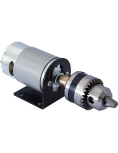 Motor de Corriente Continua 12V Bemonoc 18000 RPM con Chuck y Soporte 2