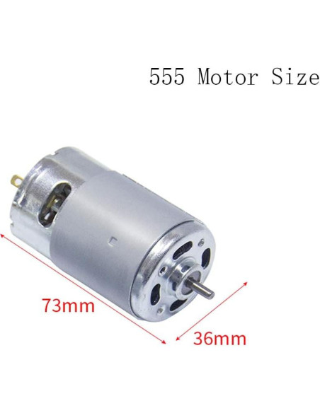 Motor de Corriente Continua 12V Bemonoc 18000 RPM con Chuck y Soporte