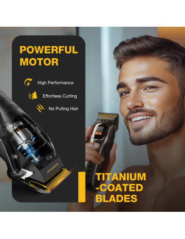 Cortadora de Cabello Inalámbrica SUPRENT - Kit Profesional