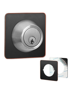 Placas de cicatriz para pomo de puerta MOSECYOU bronce 2 piezas