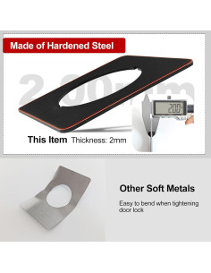 Placas de cicatriz para pomo de puerta MOSECYOU bronce 2 piezas 2