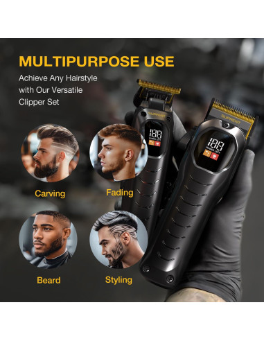 Cortadora de Cabello Inalámbrica SUPRENT - Kit Profesional